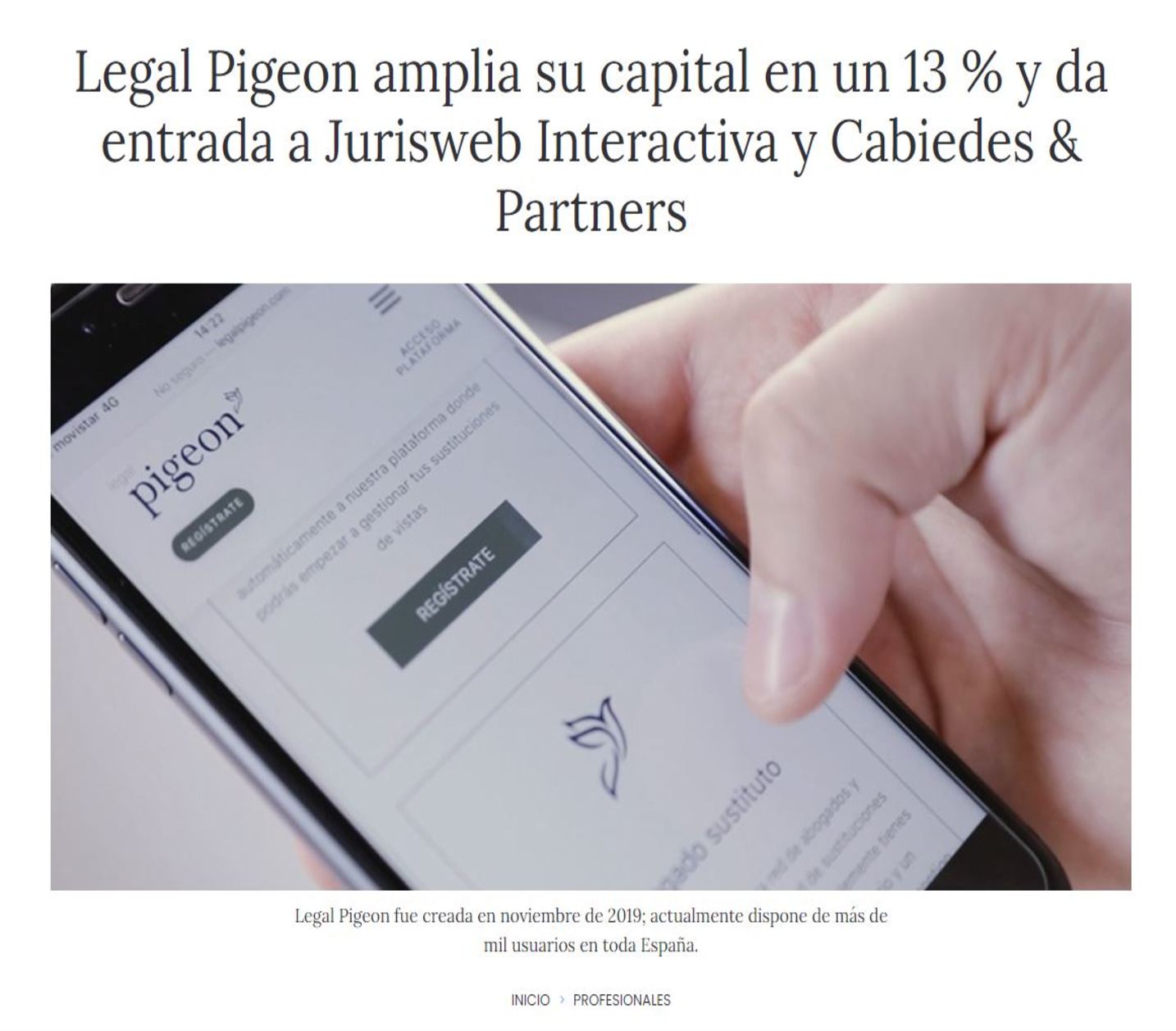ConfiLegal Legal Pigeon abogado sustituto